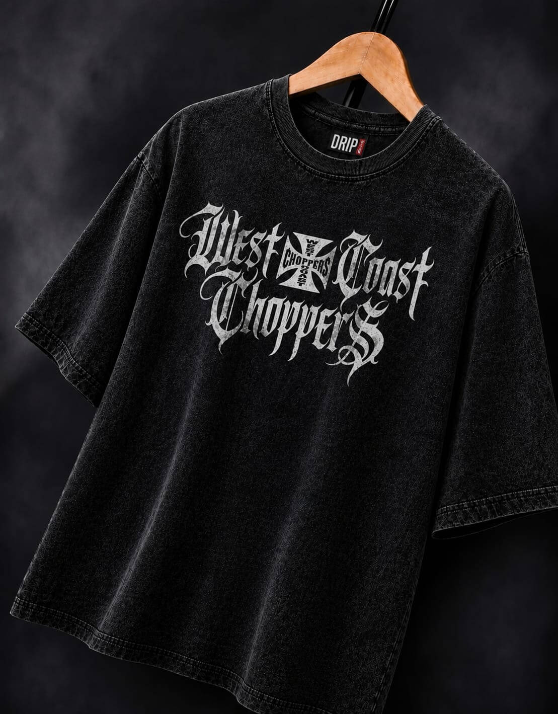 WEST COAST CHOPPERS IRON ACID WASHED TEE
