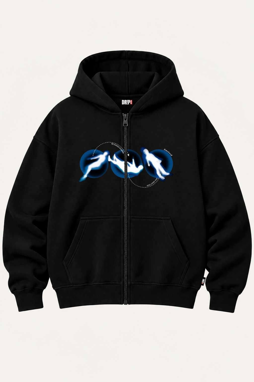 AFTER DARK OVERSIZED ZIPPER HOODIE