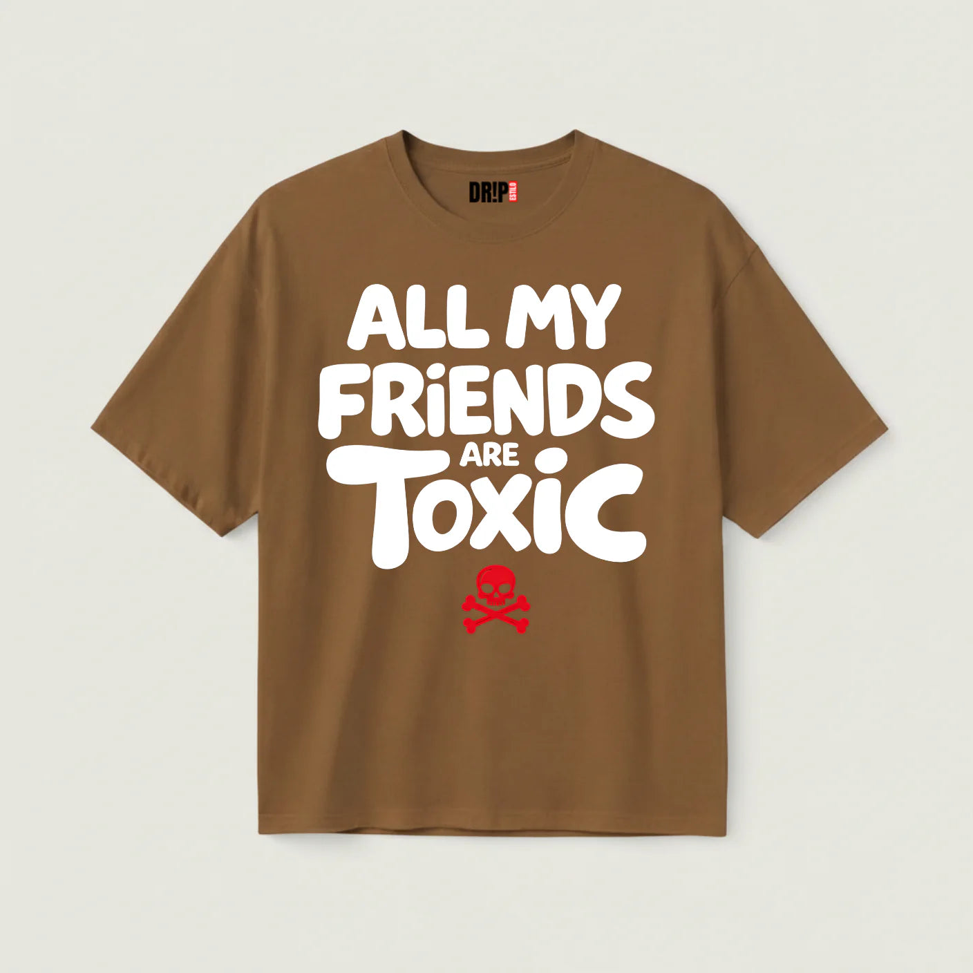 C- TOXIC FRIENDS OVERSIZED T-SHIRT