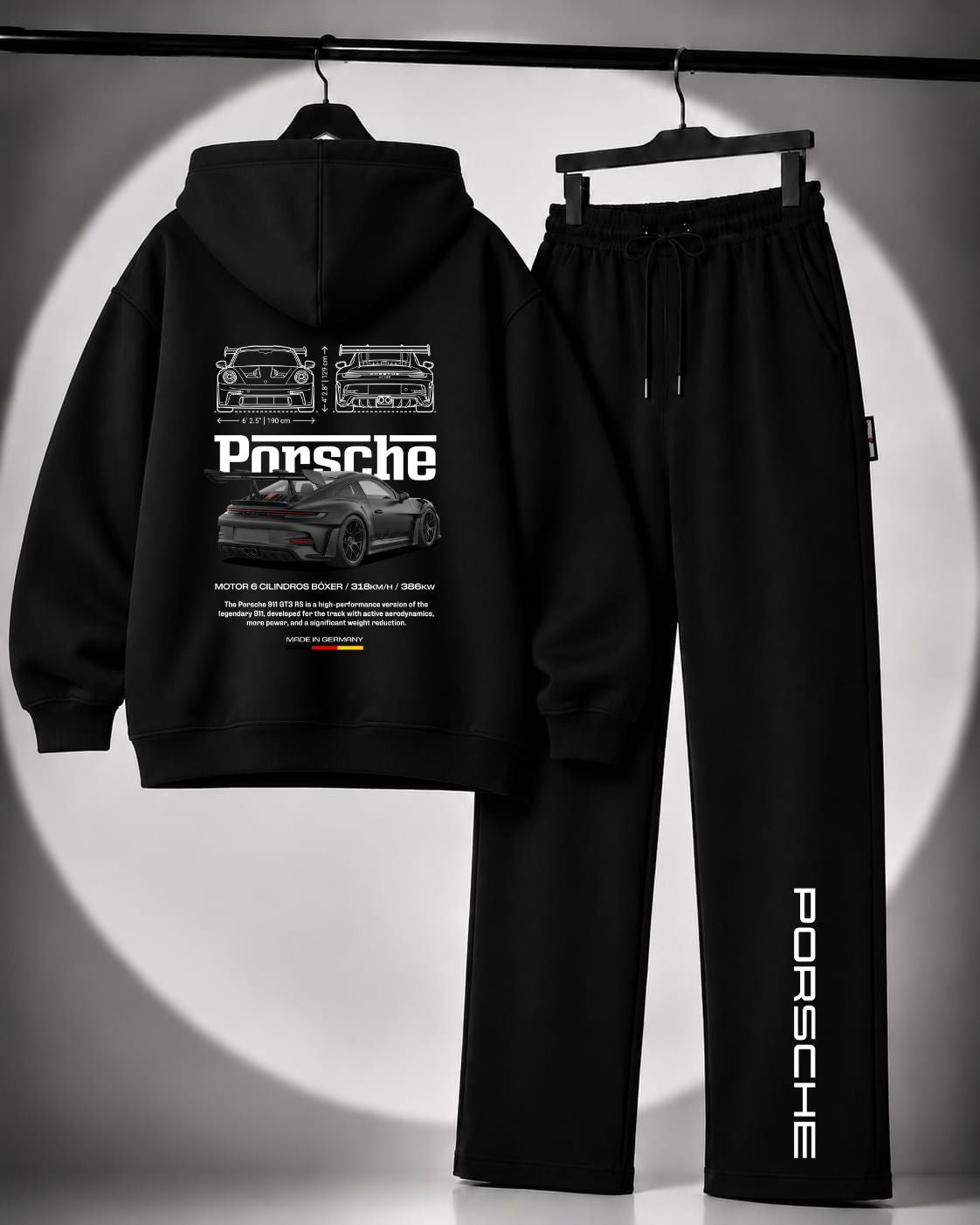 PORSCHE 911 (WINTER) ZIPPER HOODIE TRACKSUIT