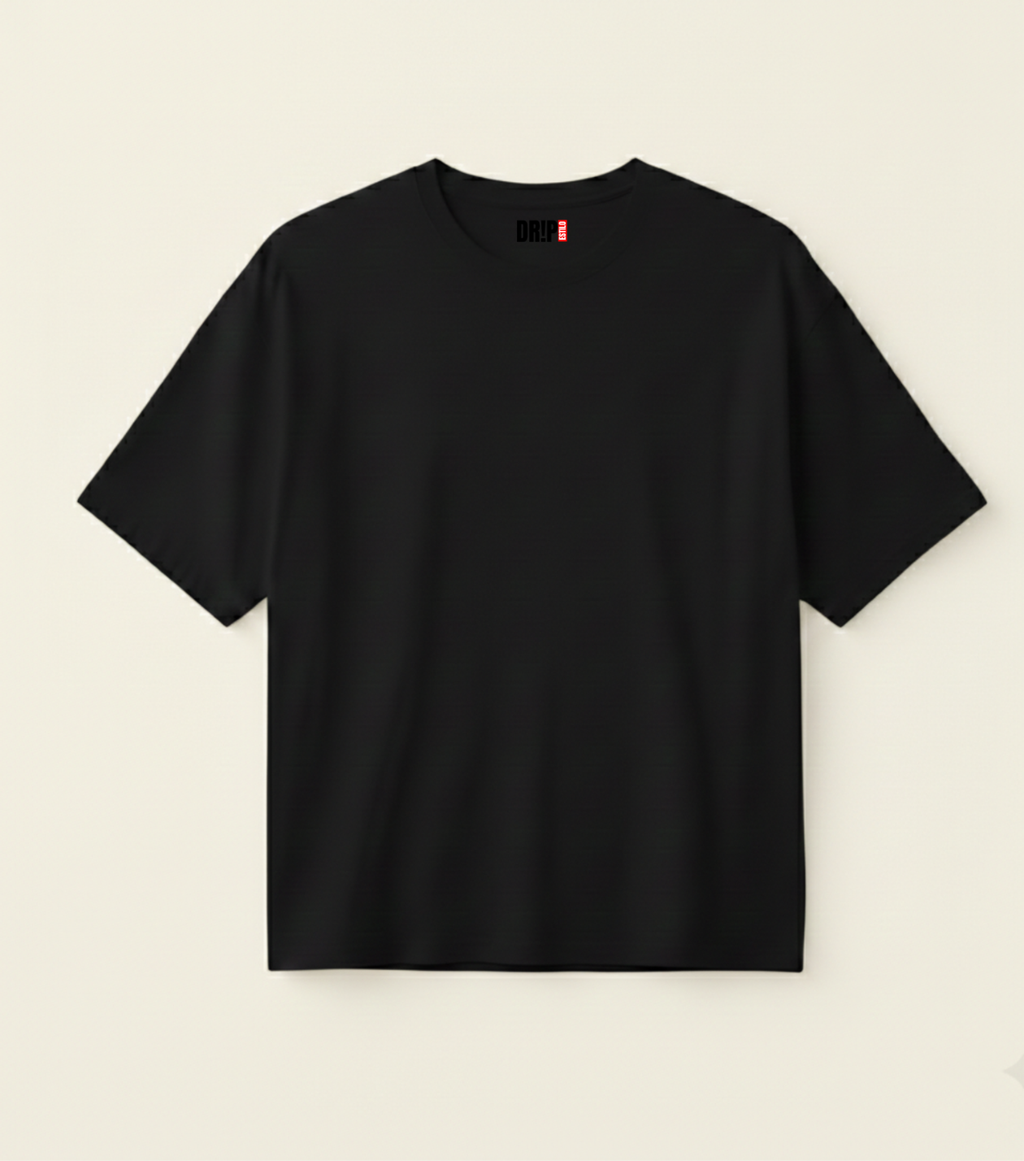 OVERSIZED BLACK TEE