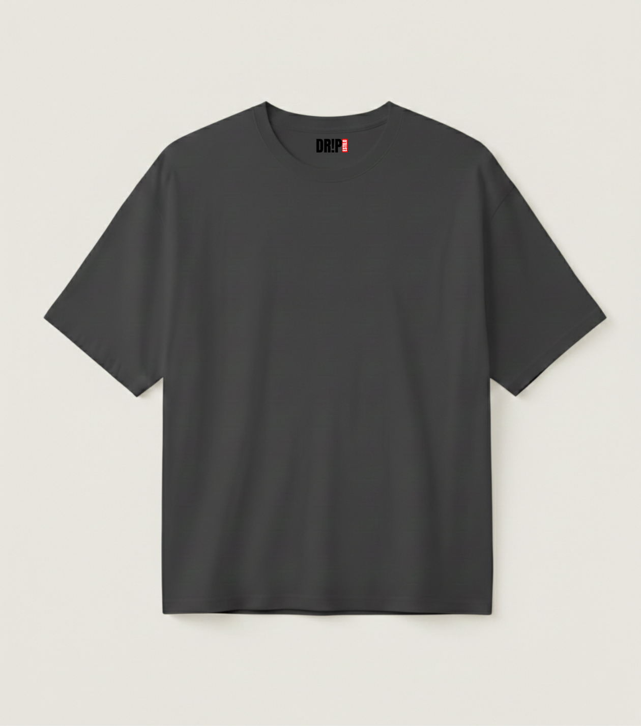 OVERSIZED CHARCOAL GREY TEE