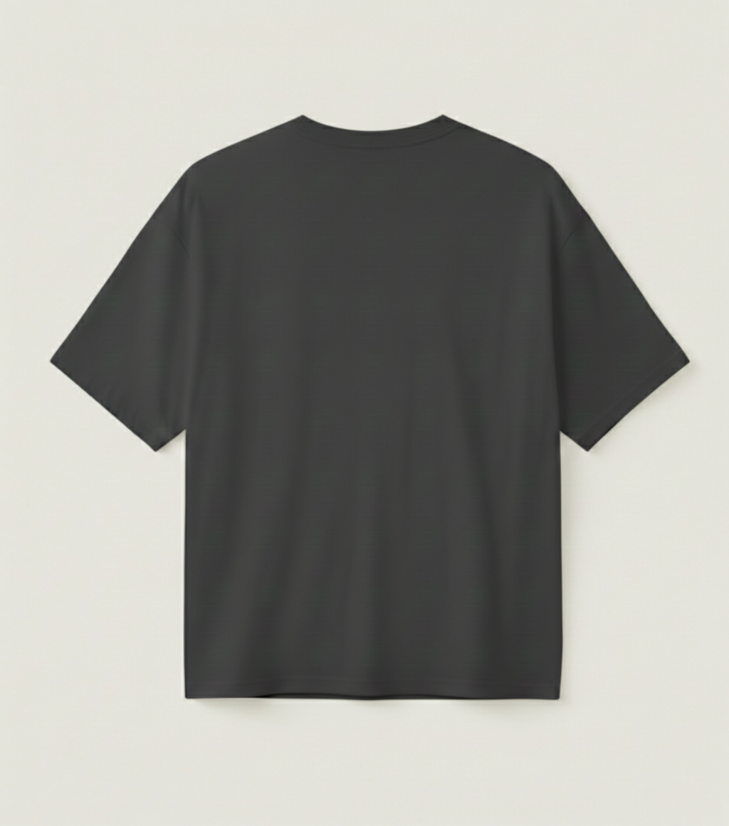 OVERSIZED CHARCOAL GREY TEE
