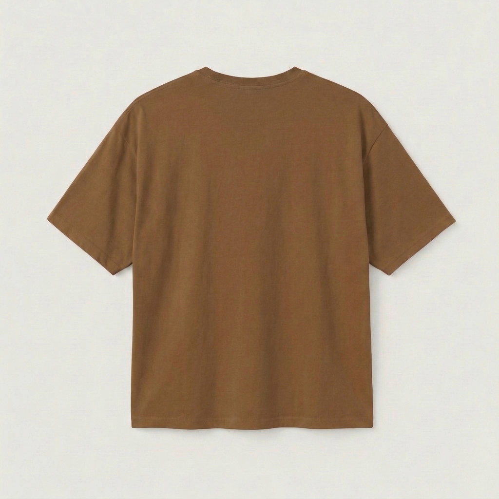OVERSIZED COFFEE BROWN TEE
