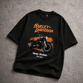 HARLEY DAVIDSON FAT BOY OVERSIZED BLACK T-SHIRT