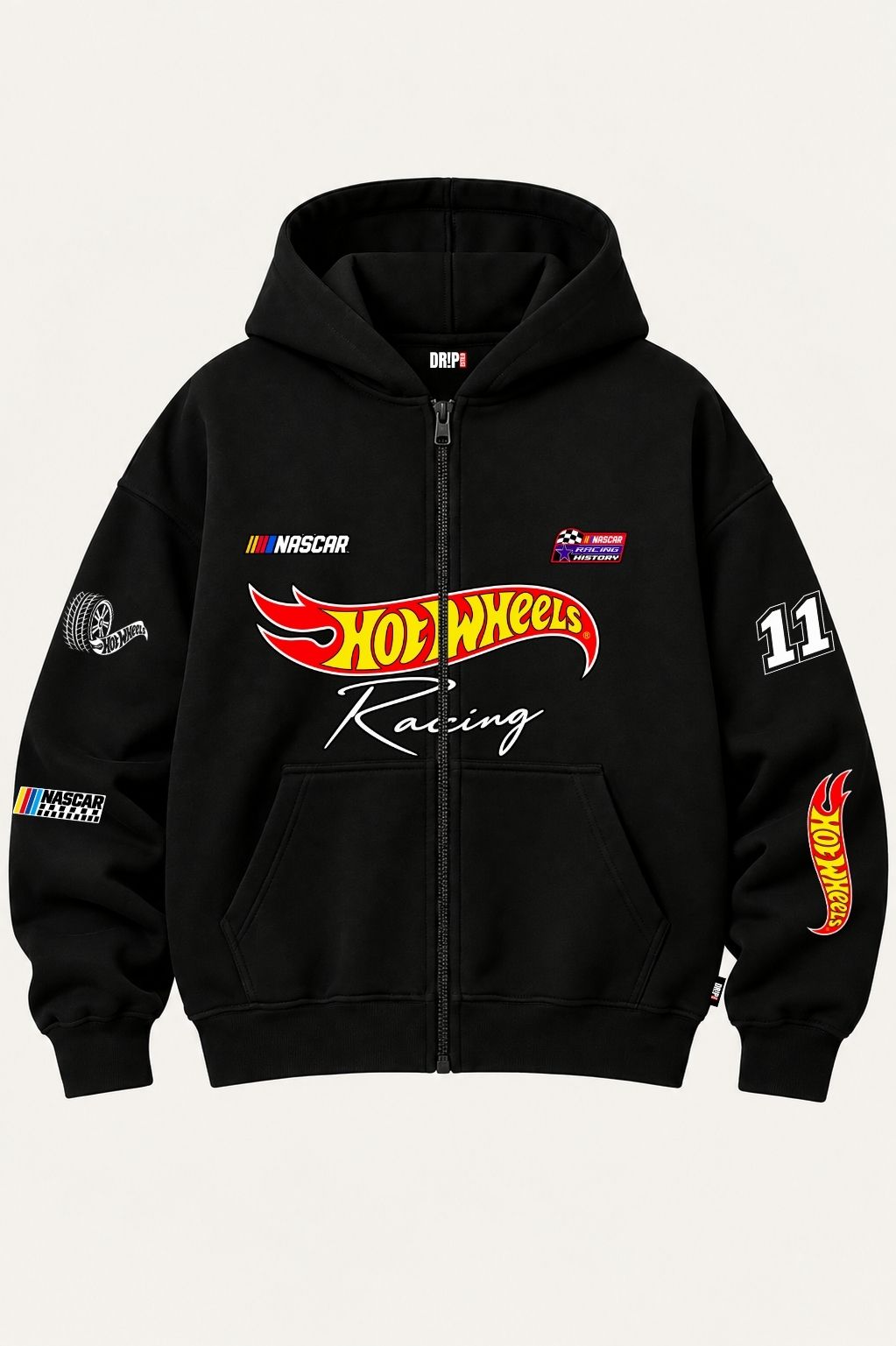 HOTWHEELS OVERSIZED ZIPPER HOODIE