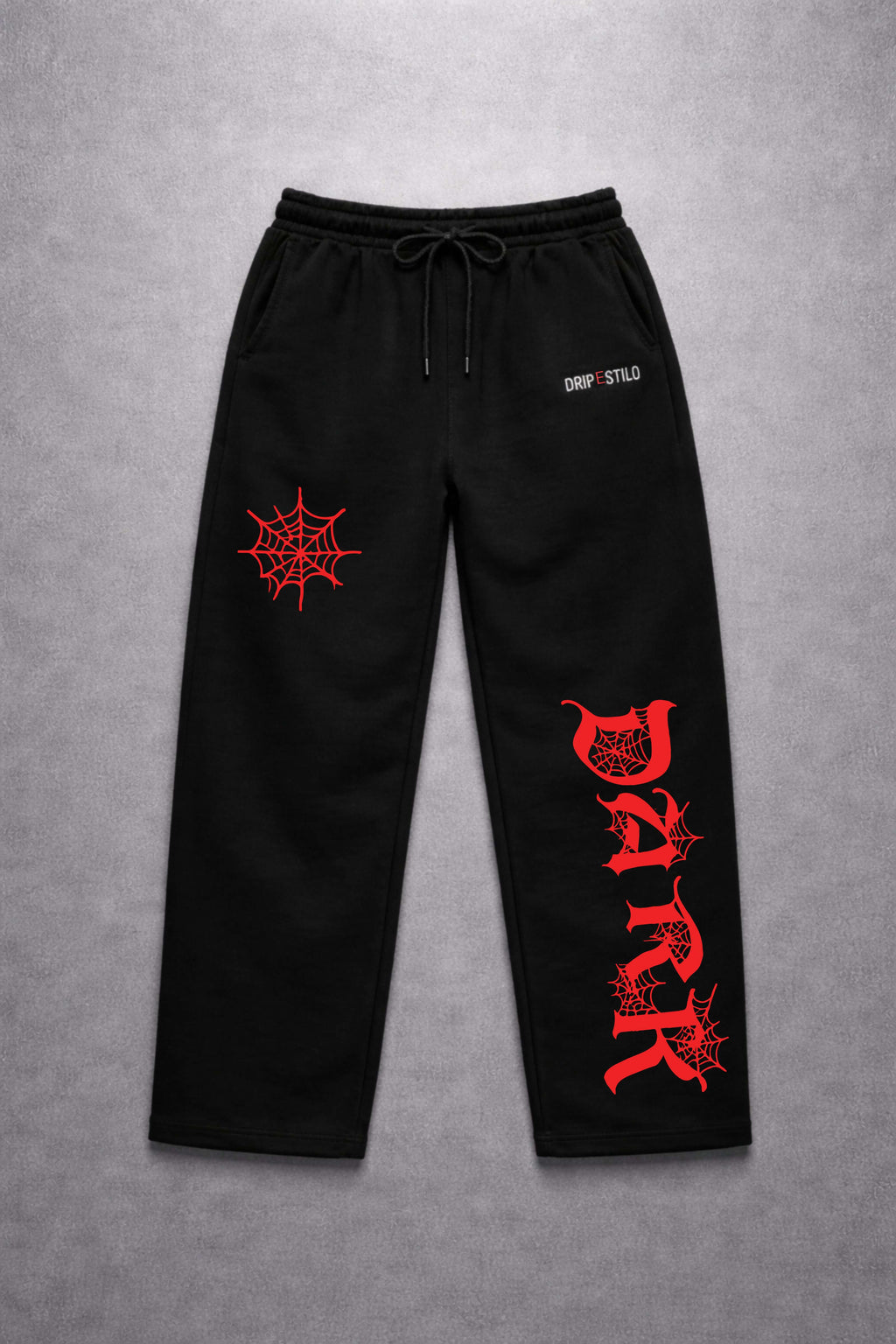 INFERNO WEB BLACK LOOSE FIT TROUSER