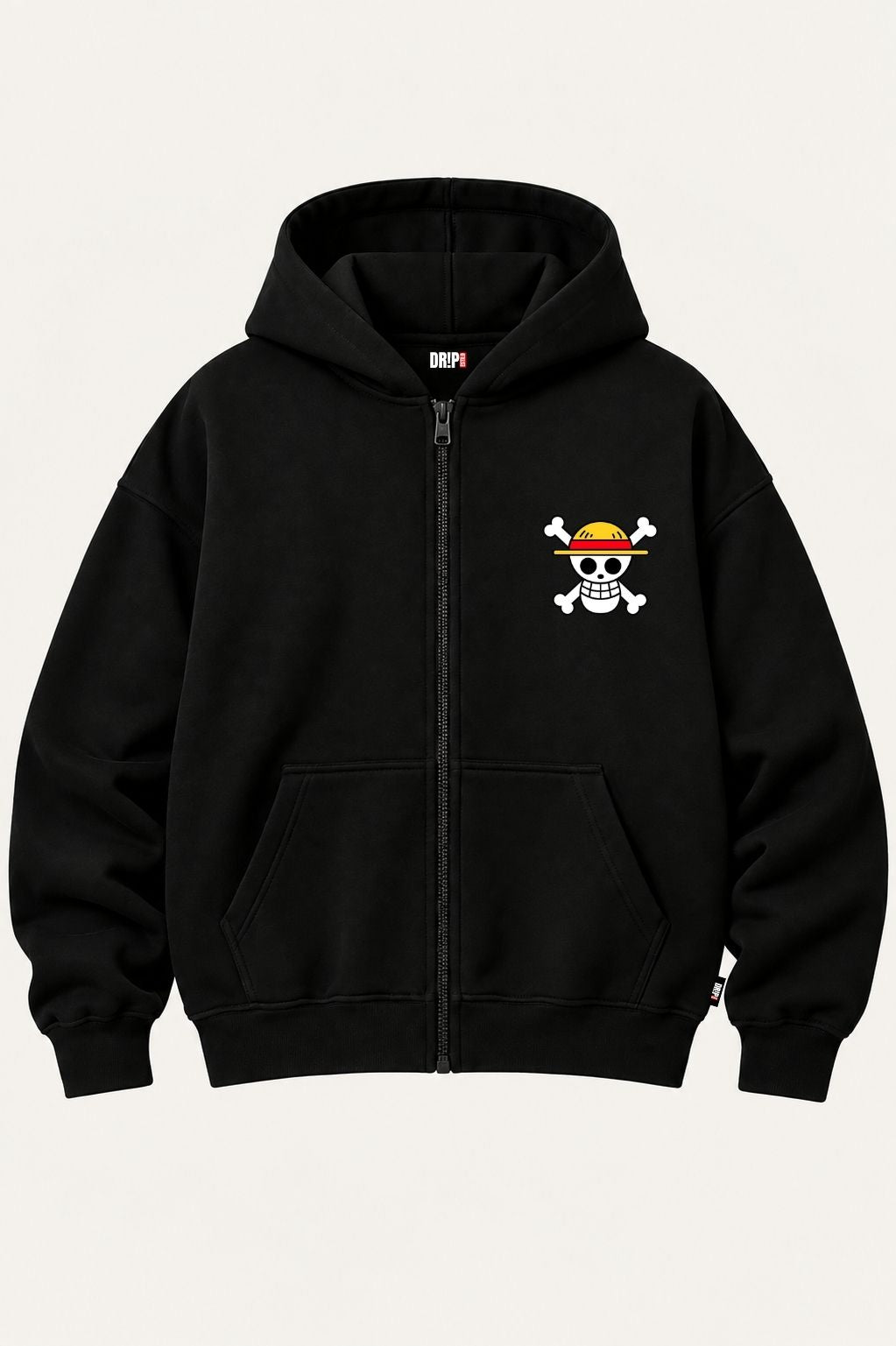 LUFFY OVERSIZED ZIPPER HOODIE