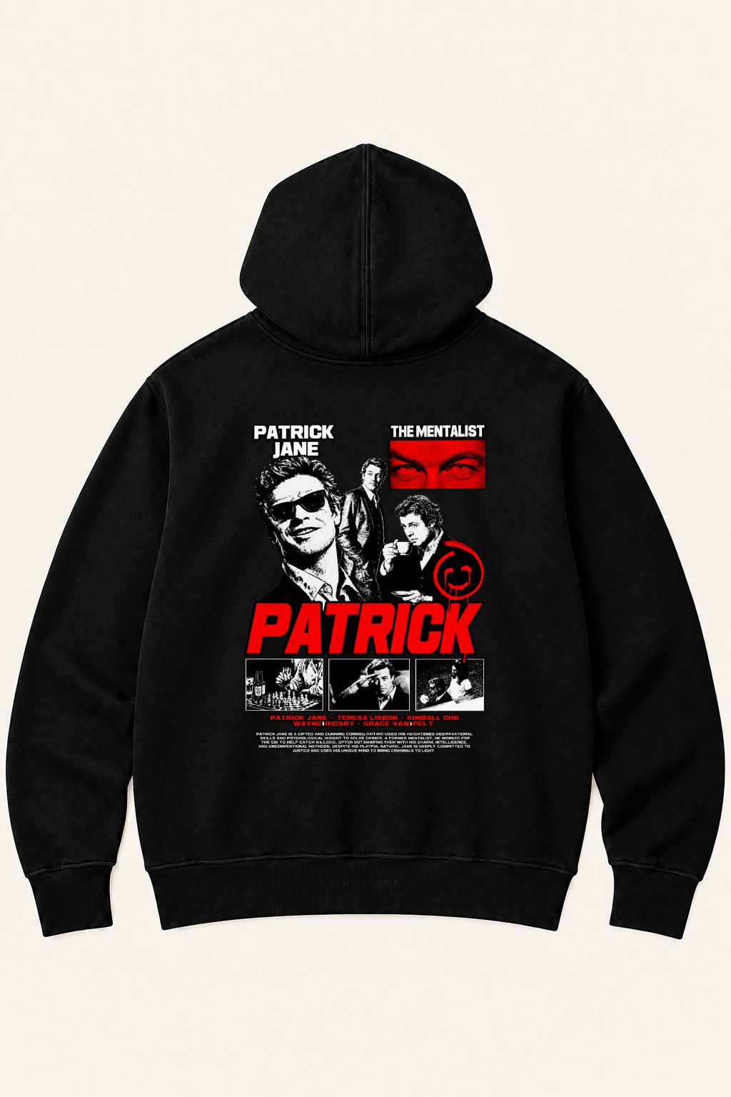 PATRICK JANE MENTALIST OVERSIZED HOODIE