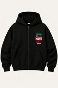 POP CULTURE OVERSIZED ZIPPER HOODIE