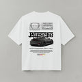 C- PORSCHE 911 OVERSIZED WHITE TEE