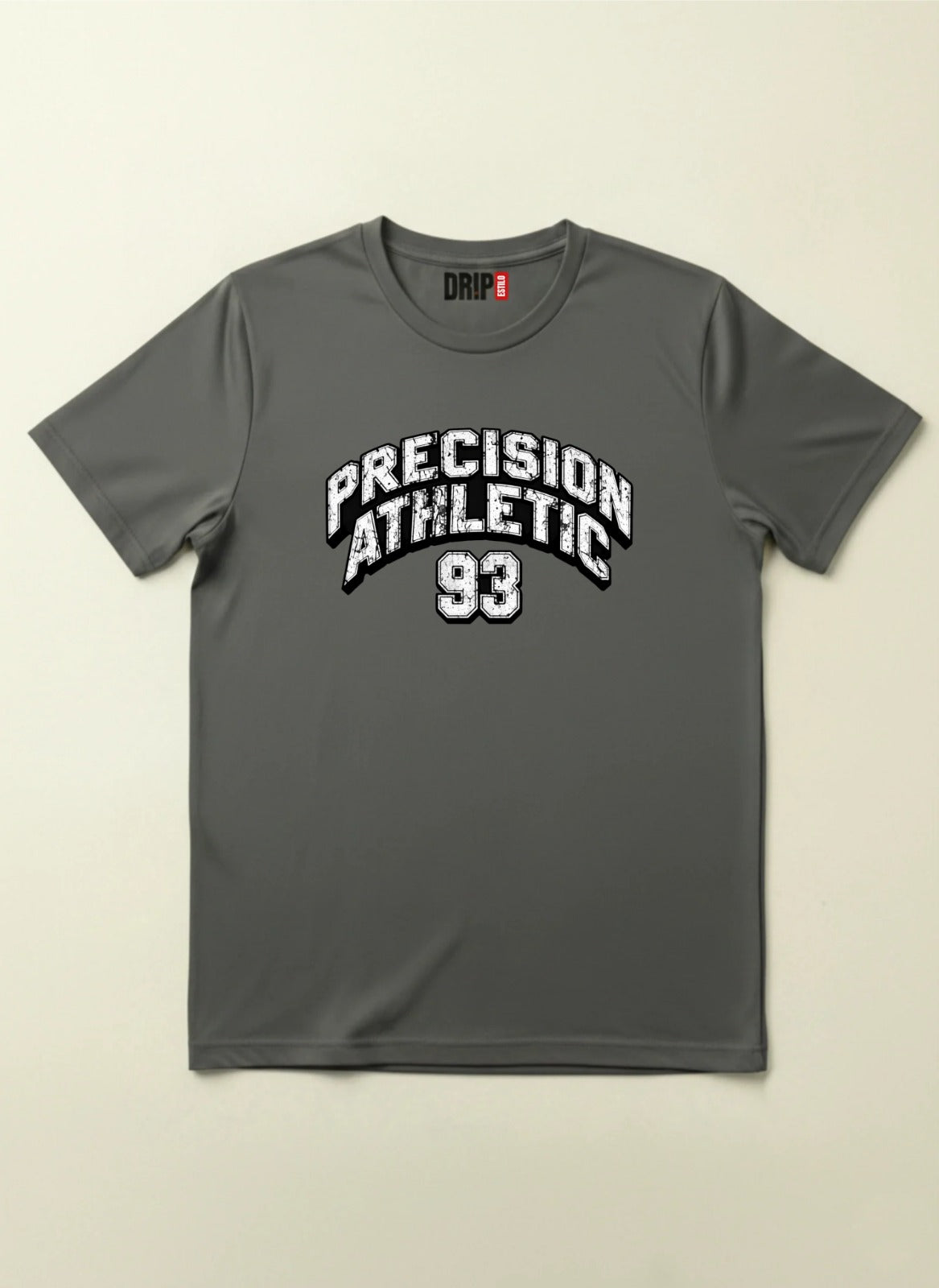 PRECISION ATHLETIC REGULAR FIT STEEL GREY GRAPHIC T-SHIRT