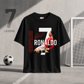 RONALDO OVERSIZED BLACK T-SHIRT