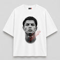 RONALDO SIGNATURE OVERSIZED WHITE TEE