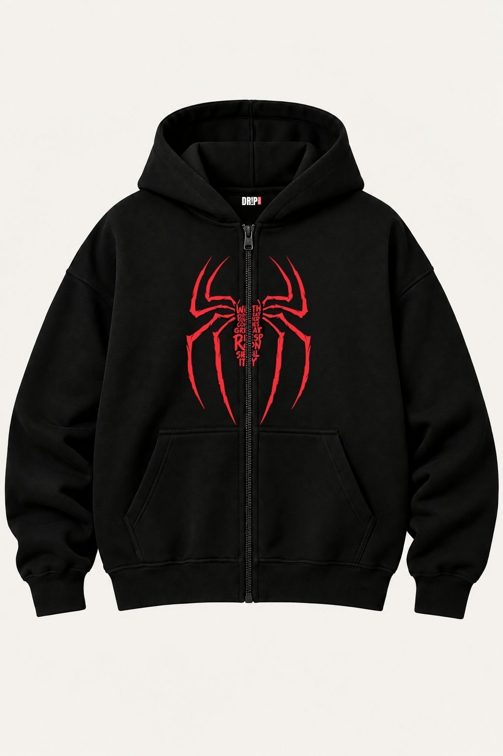 SPIDER LEGACY OVERSIZED ZIPPER HOODIE