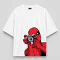 SPIDEY CAM OVERSIZED WHITE TEE