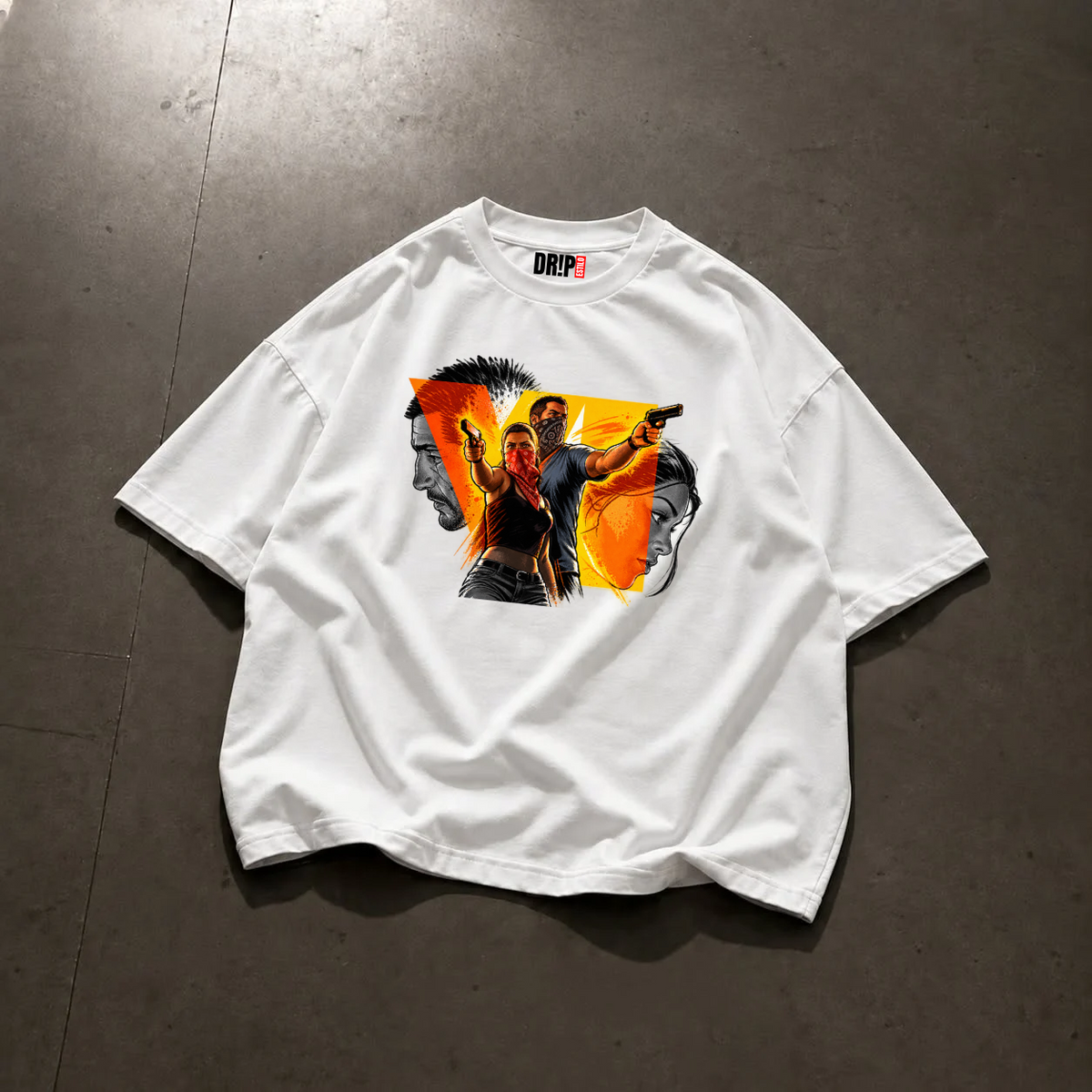 GTA VI OVERSIZED WHITE TEE