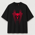 SPIDER ICON OVERSIZED BLACK TEE
