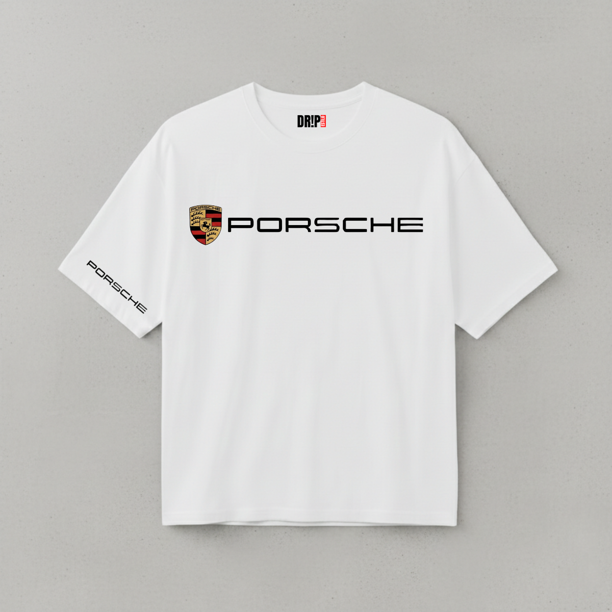 PORSCHE 911 OVERSIZED WHITE T-SHIRT