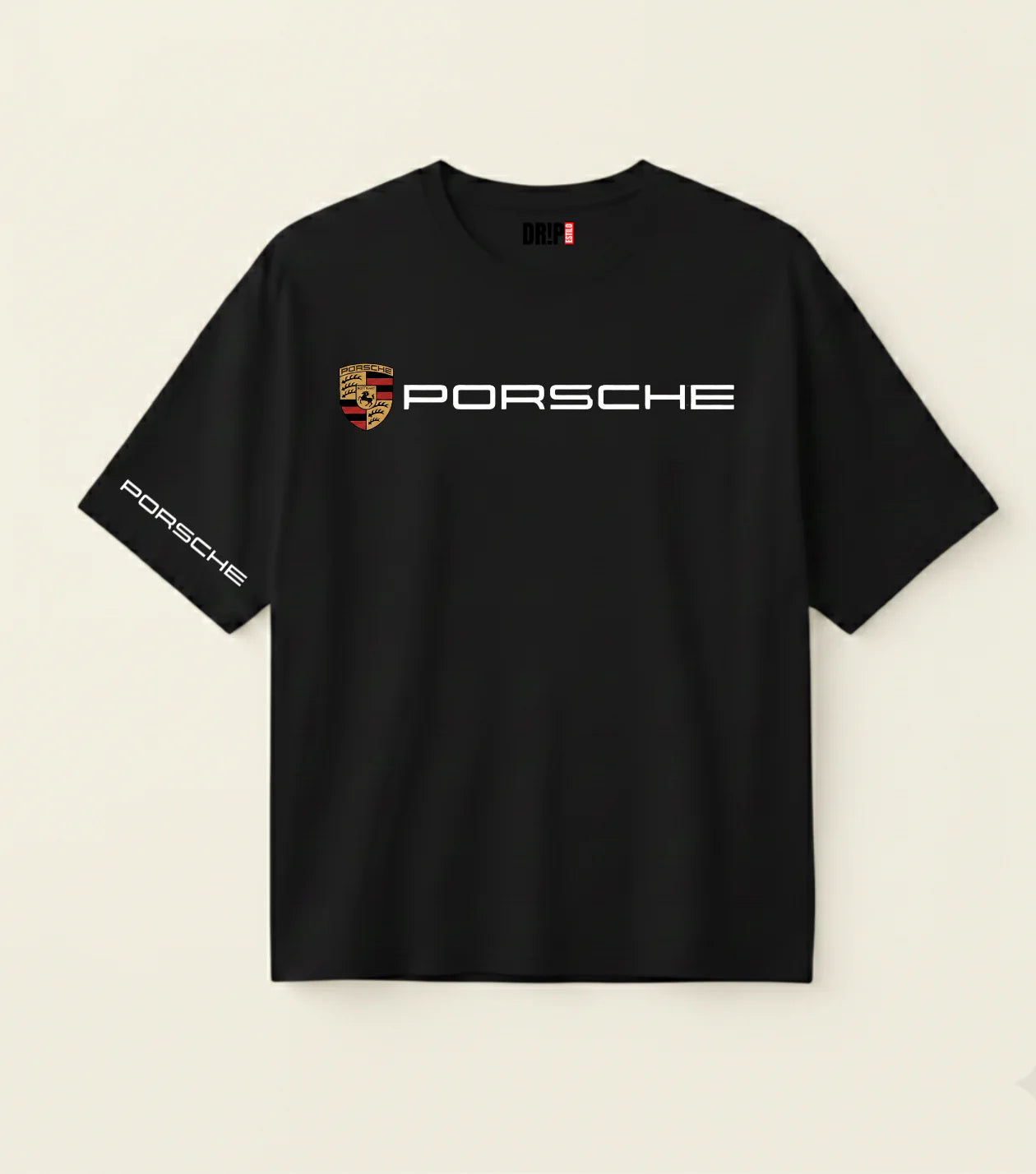 C- PORSCHE 911 BLACK OVERSIZED TEE