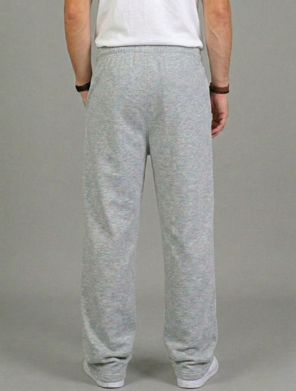 HEATHER GREY LOOSE FIT TROUSER