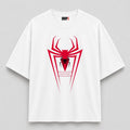 SPIDER ICON OVERSIZED WHITE TEE