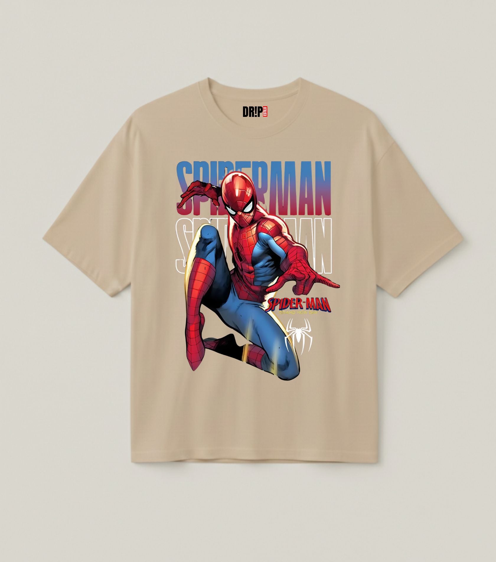 SPIDERMAN WEB STRIKE OVERSIZED SKIN TEE