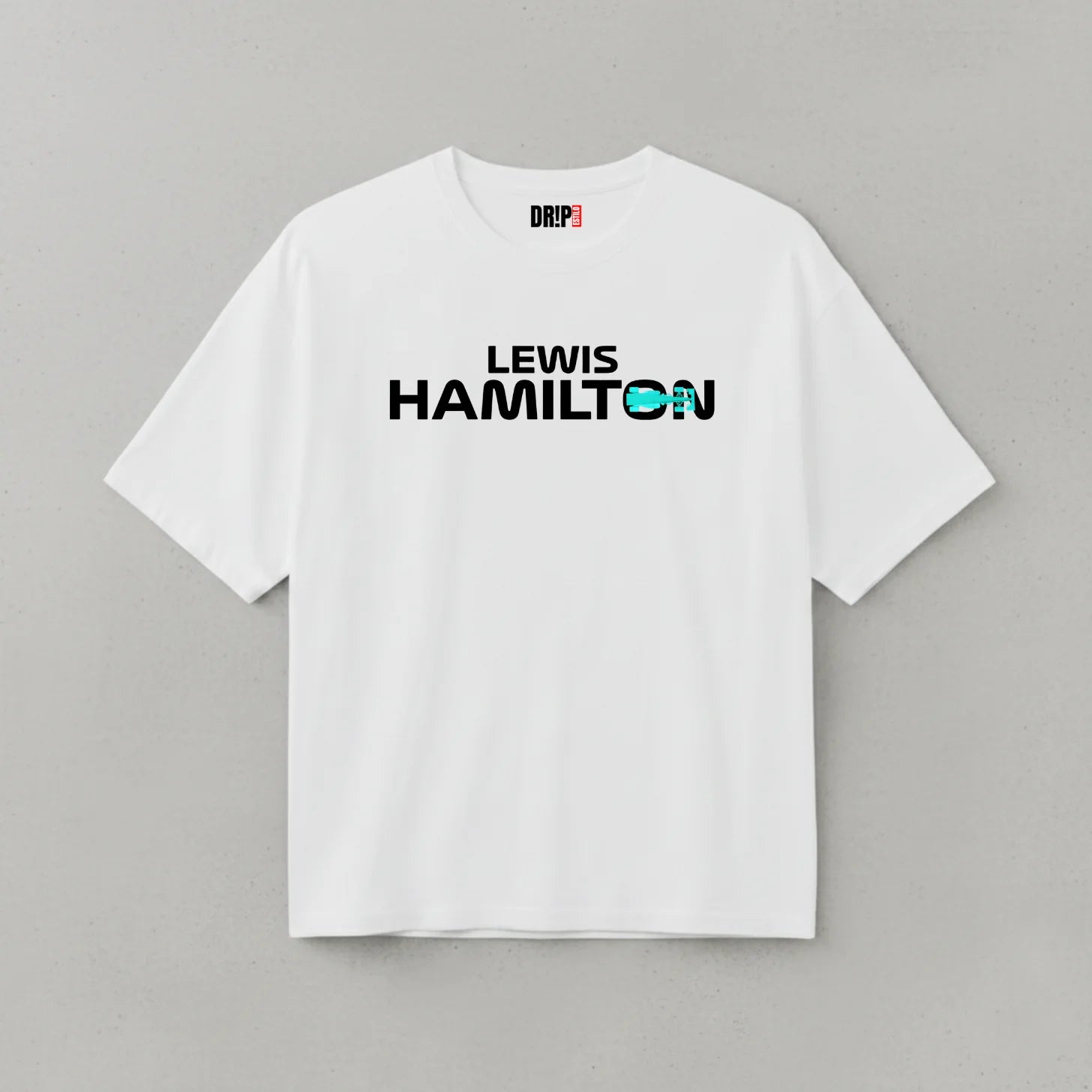 C- LEWIS HAMILTON OVERSIZED WHITE TEE