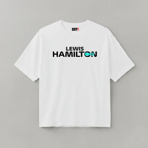 C- LEWIS HAMILTON OVERSIZED WHITE TEE
