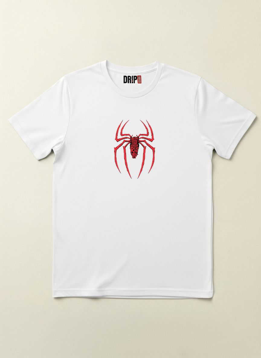 SPIDER LEGACY REGULAR FIT WHITE T-SHIRT