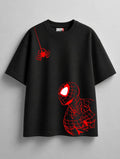 SPIDER-VERSE OVERSIZED BLACK TEE