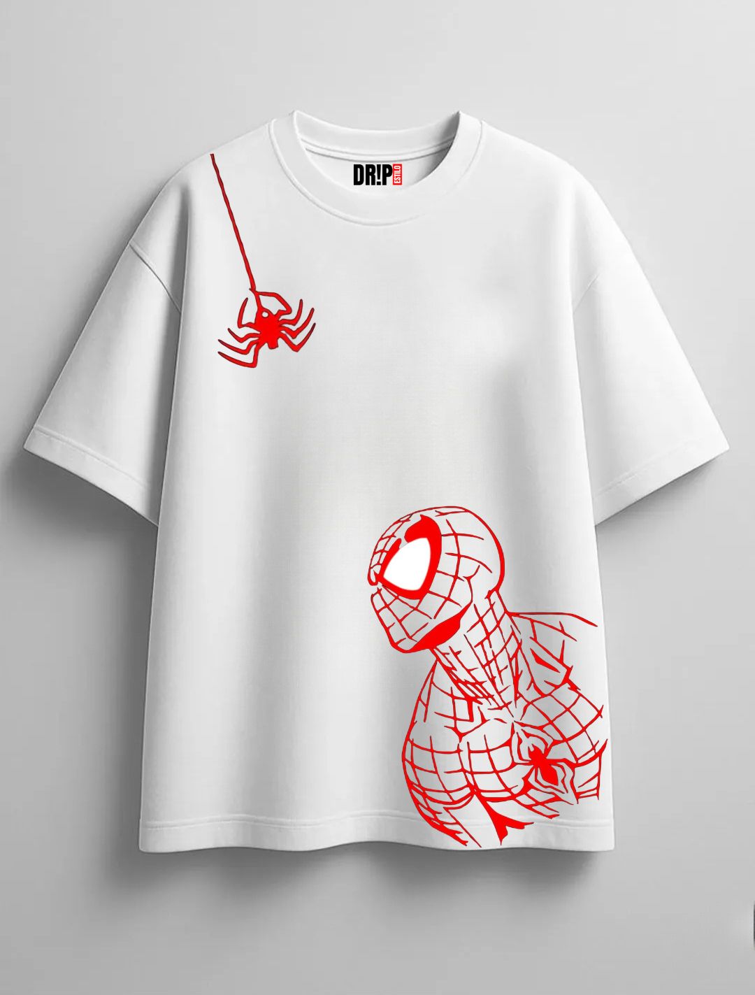 SPIDER-VERSE OVERSIZED WHITE TEE