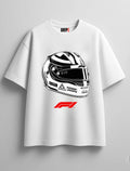 F1 PITLANE OVERSIZED WHITE TEE