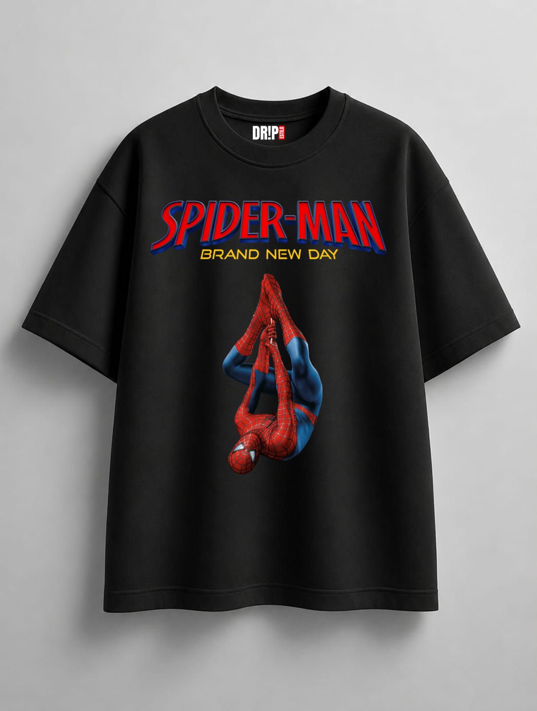 SPIDEY MODE OVERSIZED BLACK TEE