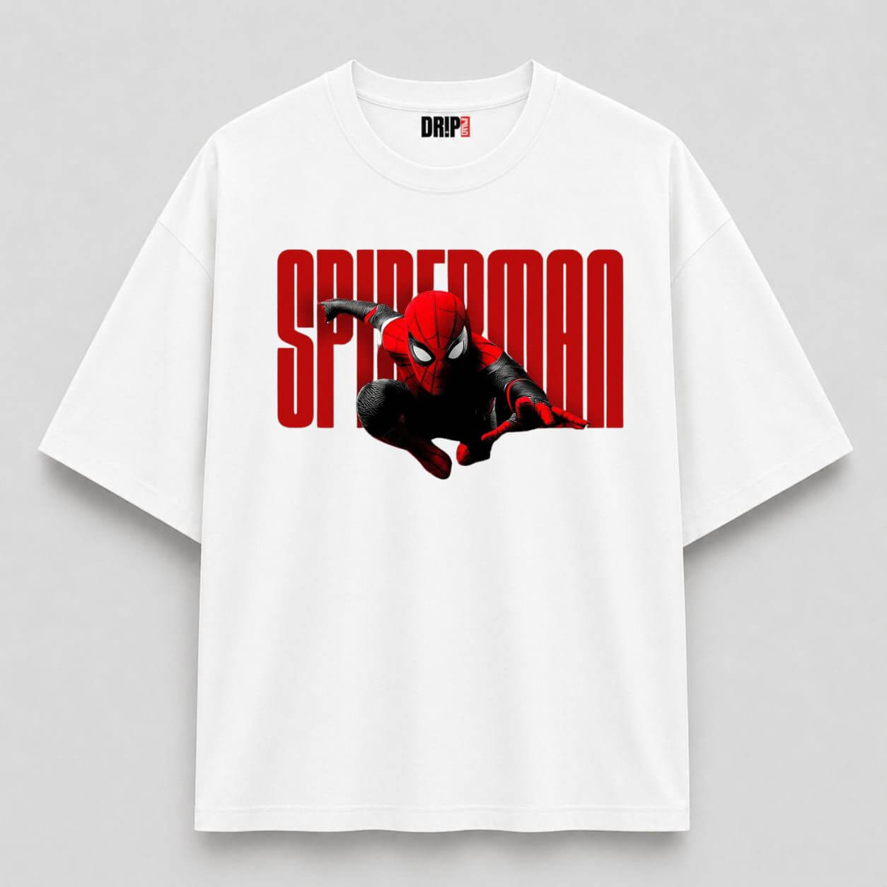SPIDER-MAN WEB SLINGER OVERSIZED WHITE TEE