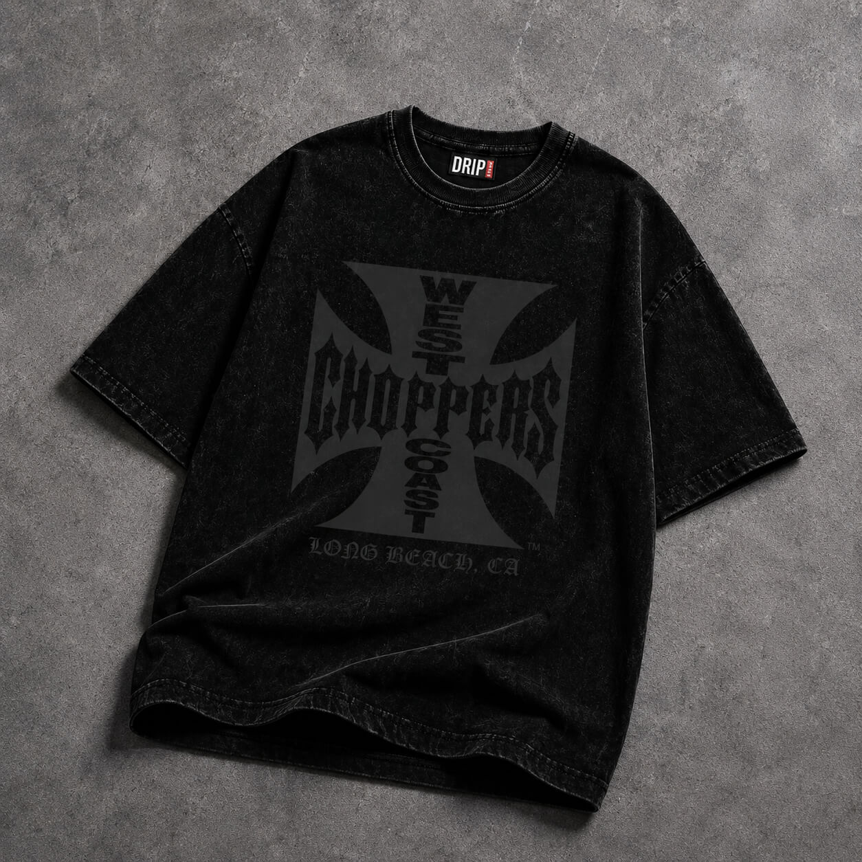 WEST CHOPPERS ACID WASHED T-SHIRT