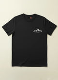 THE STUDY BREAKS REGULAR FIT BLACK GRAPHIC T-SHIRT