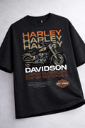 C- HARLEY DAVIDSON OVERSIZED BLACK TEE