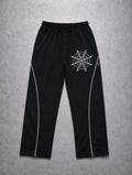 SPIDER WEB BLACK PIPING TROUSER