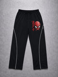 SPIDER GRAFFITI BLACK PIPING TROUSER