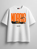 LANDO NORRIS OVERSIZED WHITE T-SHIRT