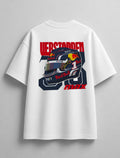 MAX VERSTAPPEN HELMET OVERSIZED WHITE T-SHIRT