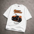 HARLEY DAVIDSON FAT BOY OVERSIZED WHITE T-SHIRT